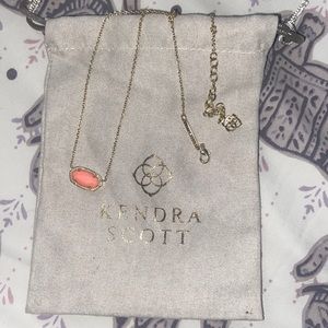 Coral Kendra Scott Color Bar Necklace